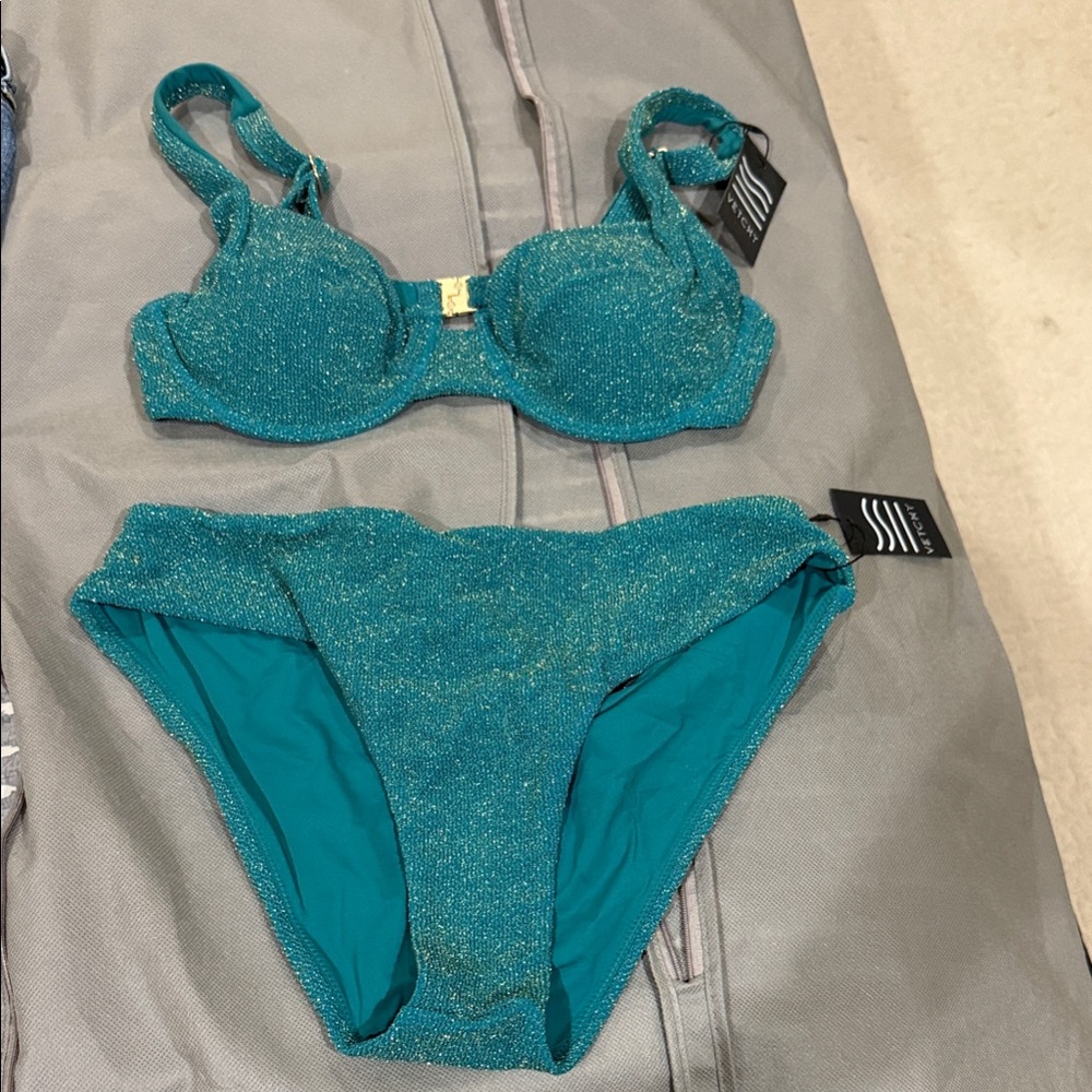 Sparkling Teal Bikini Set